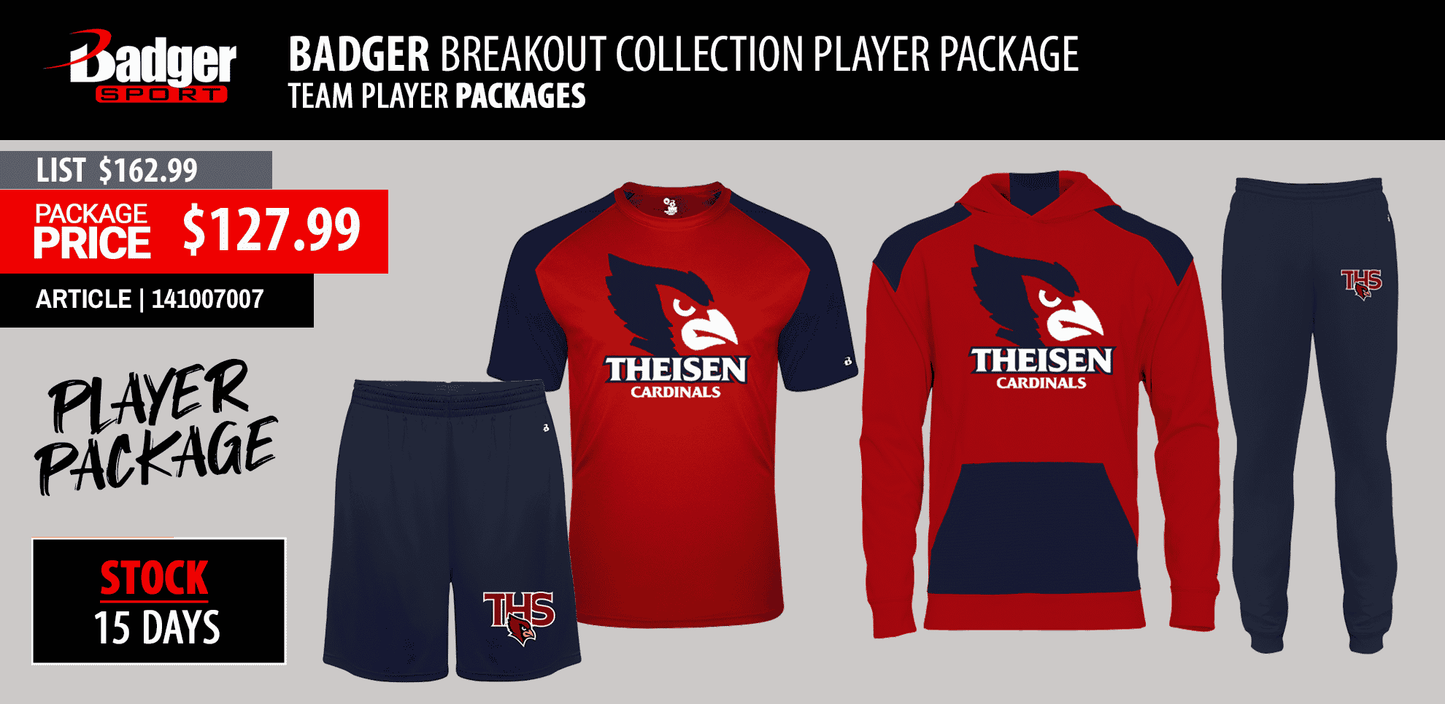 BADGER BREAKOUT PLAYER PACKAGE