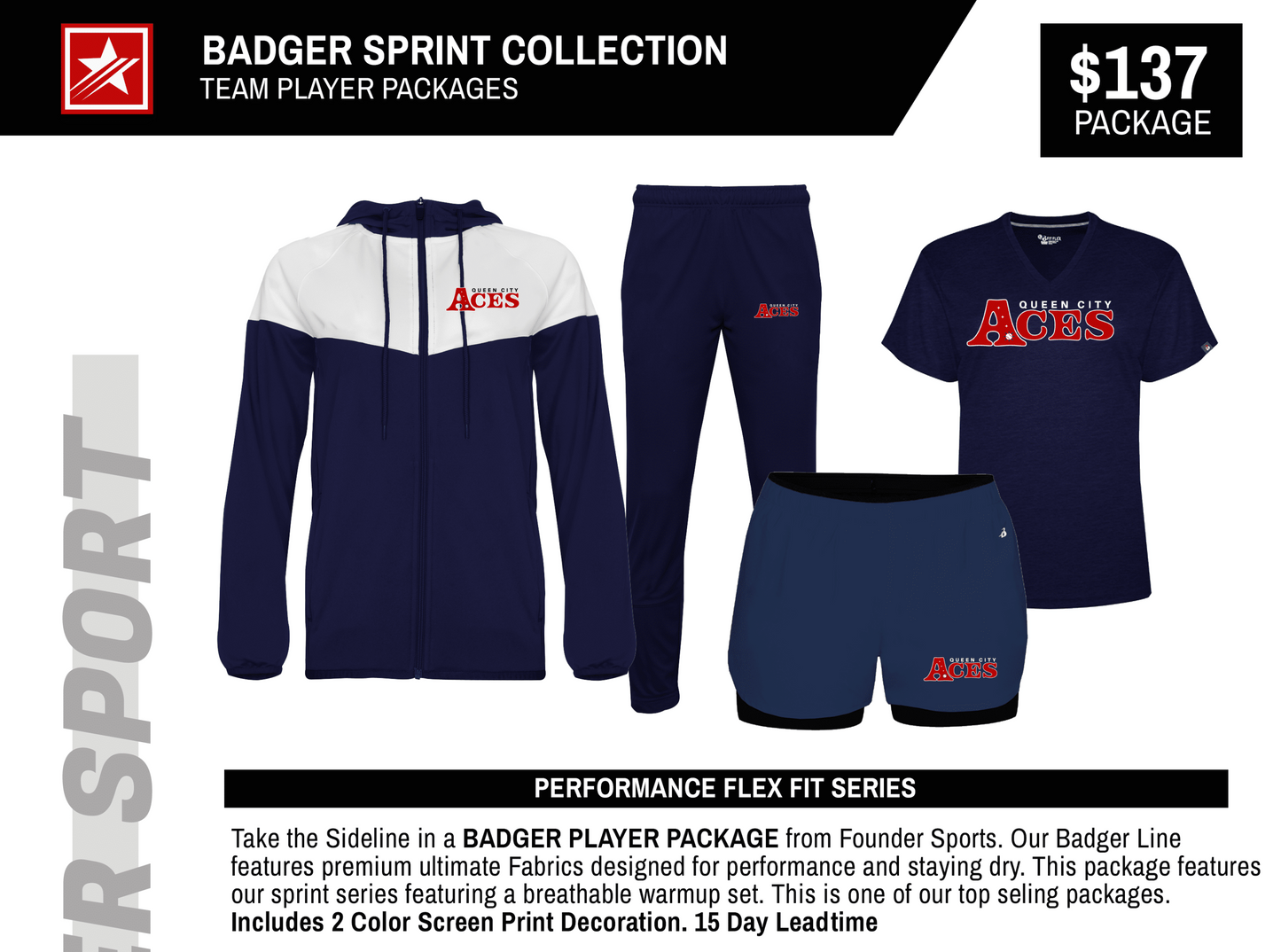 BADGER SPRINT COLLECTION PLAYER PACKAGE