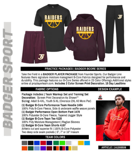 Badger B-Core Collection Player Package