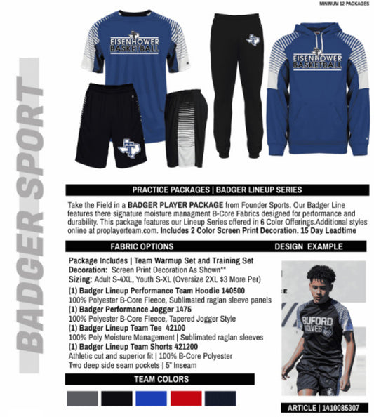 Badger Lineup Collection Player Package