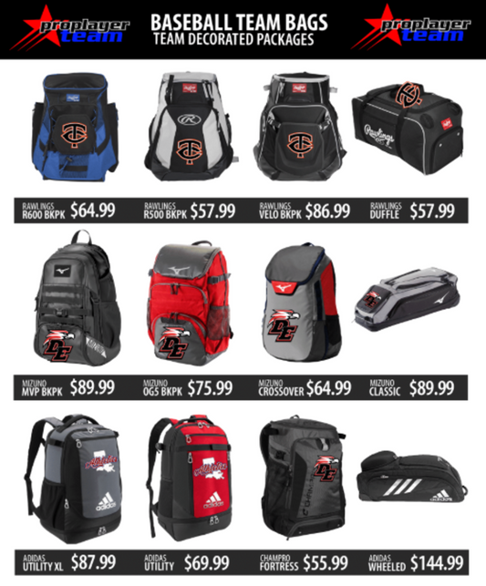 Base Ball Team Bags