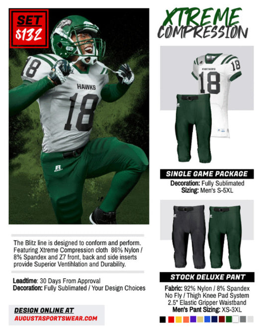 Blitz Descendent Compression Custom Football Uniform Package