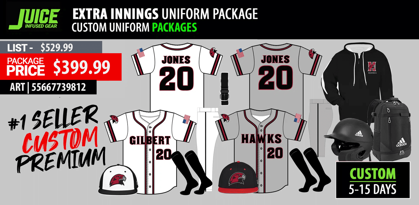 JUICE EXTRA INNINGS CUSTOM HOME & AWAY PACKAGE