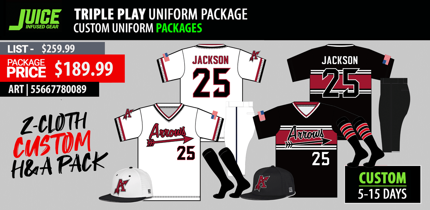 JUICE TRIPLE PLAY CUSTOM HOME & AWAY PACKAGE