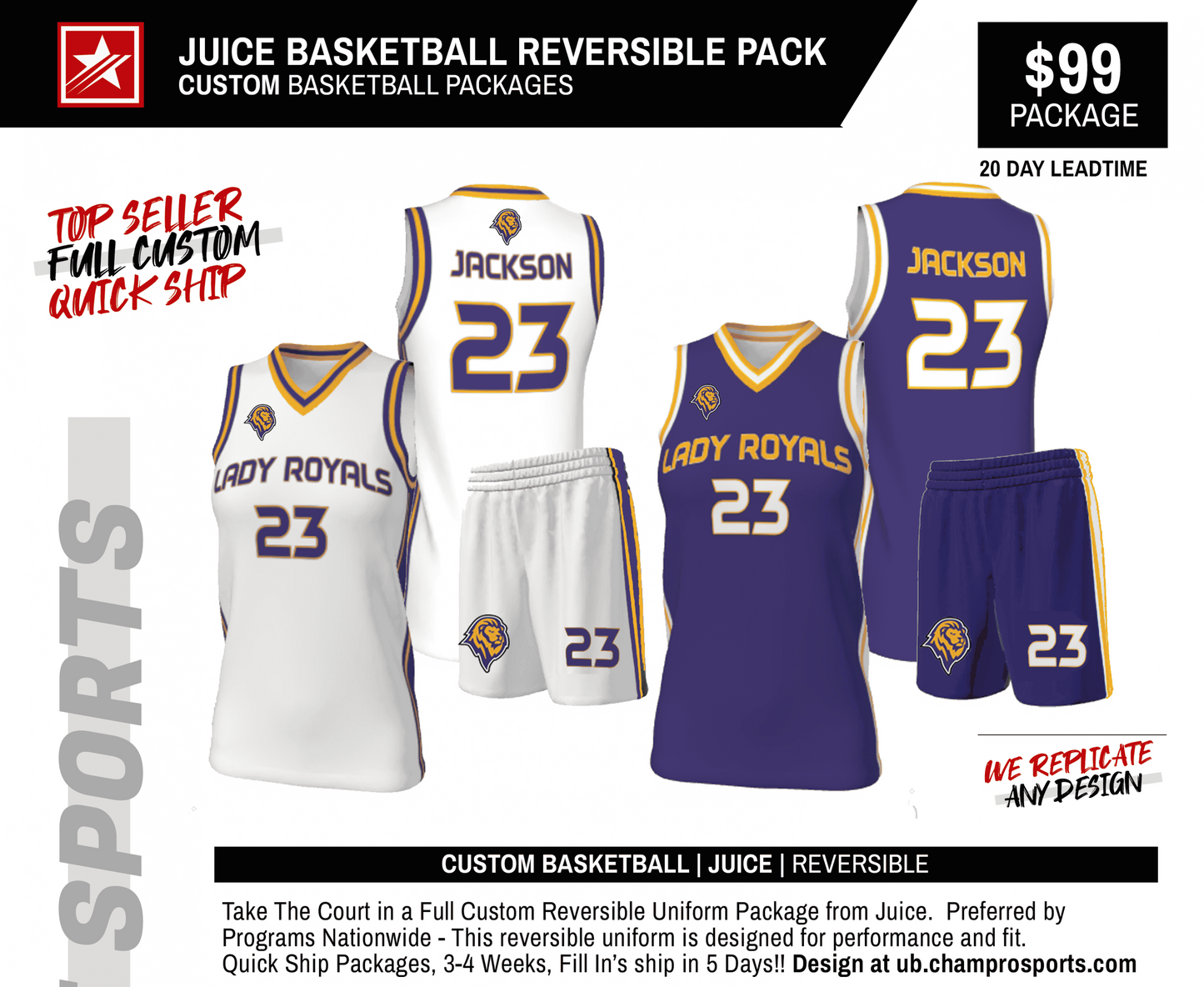 JUICE BASKETBALL REVERSIBLE PACK