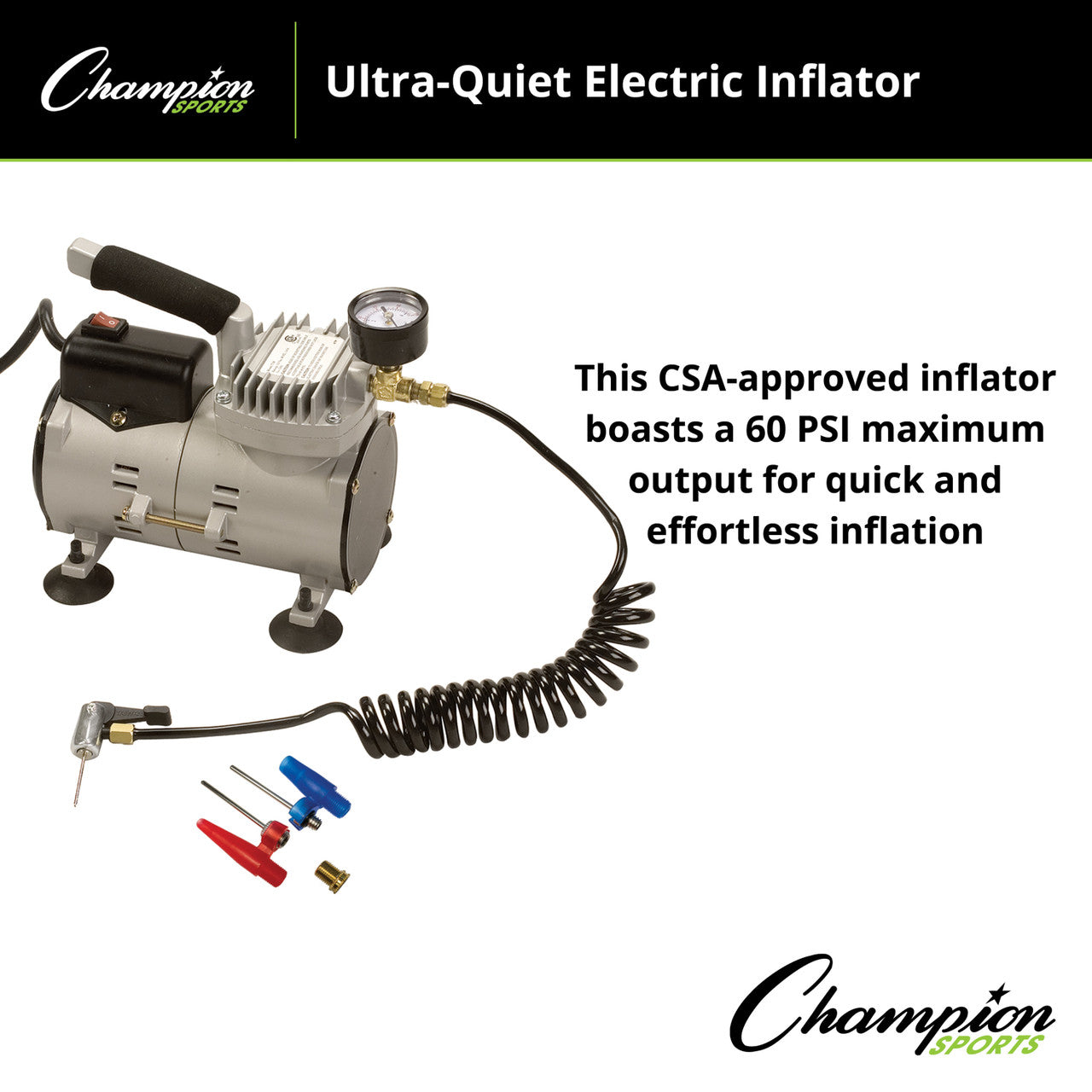 Ultra Quiet Electric Inflator