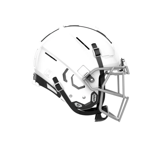 Youth F7 LX1 Helmet with attached carbon steel faceguard