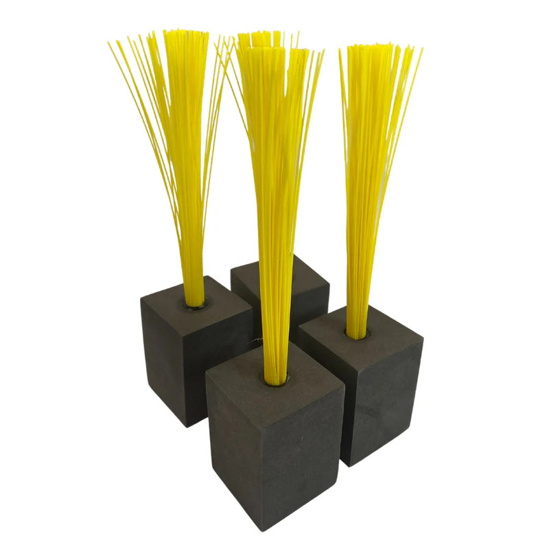 Markwort Foam Base Plugs with Bristles ‑ 4 Pack