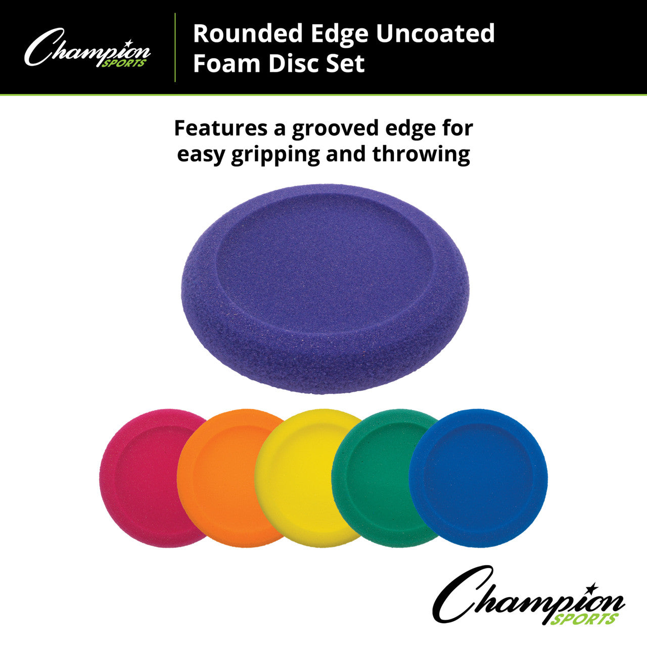 Rounded Edge Uncoated Foam Disc Set