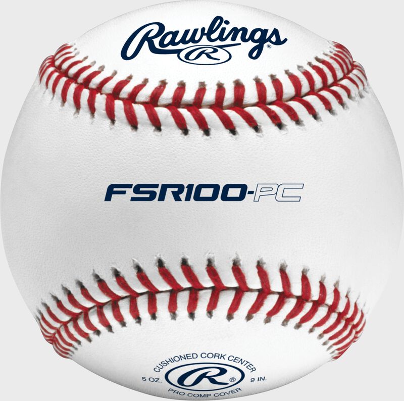 RAWLINGS FLAT SEAM HIGH SCHOOL PRO COMP COVER PRACTICE BASEBALL