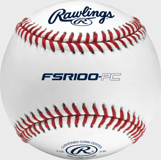 RAWLINGS FLAT SEAM HIGH SCHOOL PRO COMP COVER PRACTICE BASEBALL