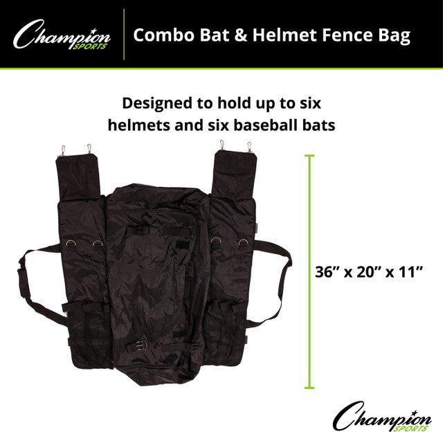 Combo Bat & Helmet Fence Bag