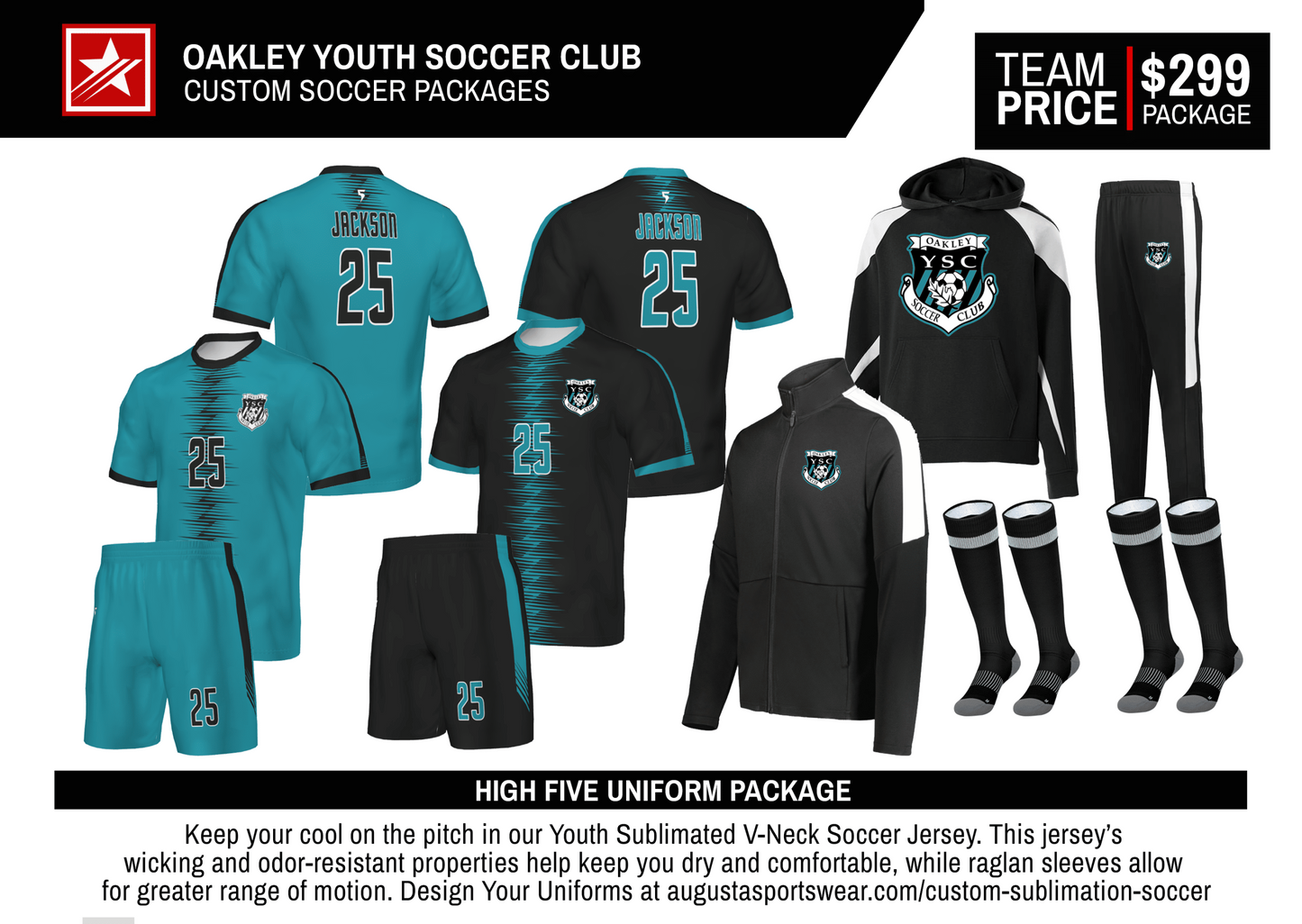 HIGH FIVE OAKLEY YOUTH SOCCER PACKAGE