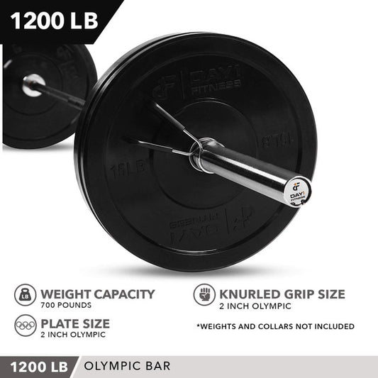 OLYMPIC BARBELL, 1200 LB CAPACITY