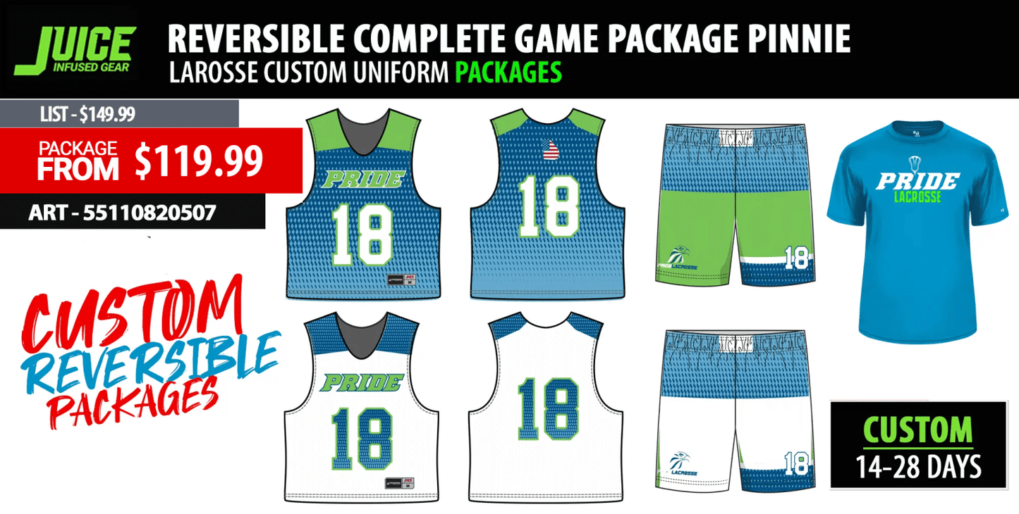 Reversible Complete Game Package Pinnie