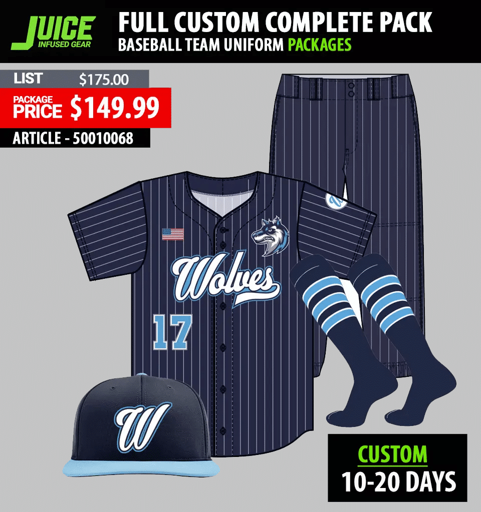 JUICE BASEBALL FULL CUSTOM PACKAGES