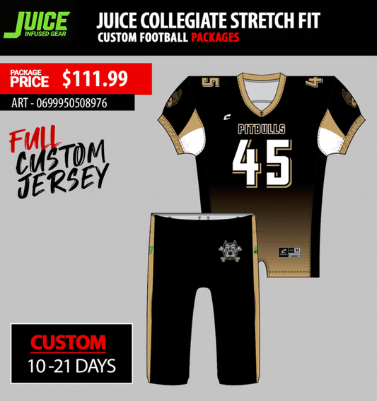 Juice Collegiate Stretch Fit Custom Football Package