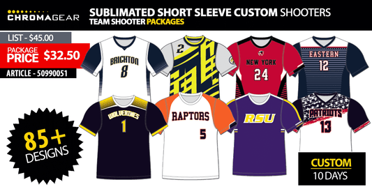 Sublimated Short Sleeve Custom Shooters