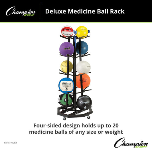 Deluxe Medicine Ball Rack