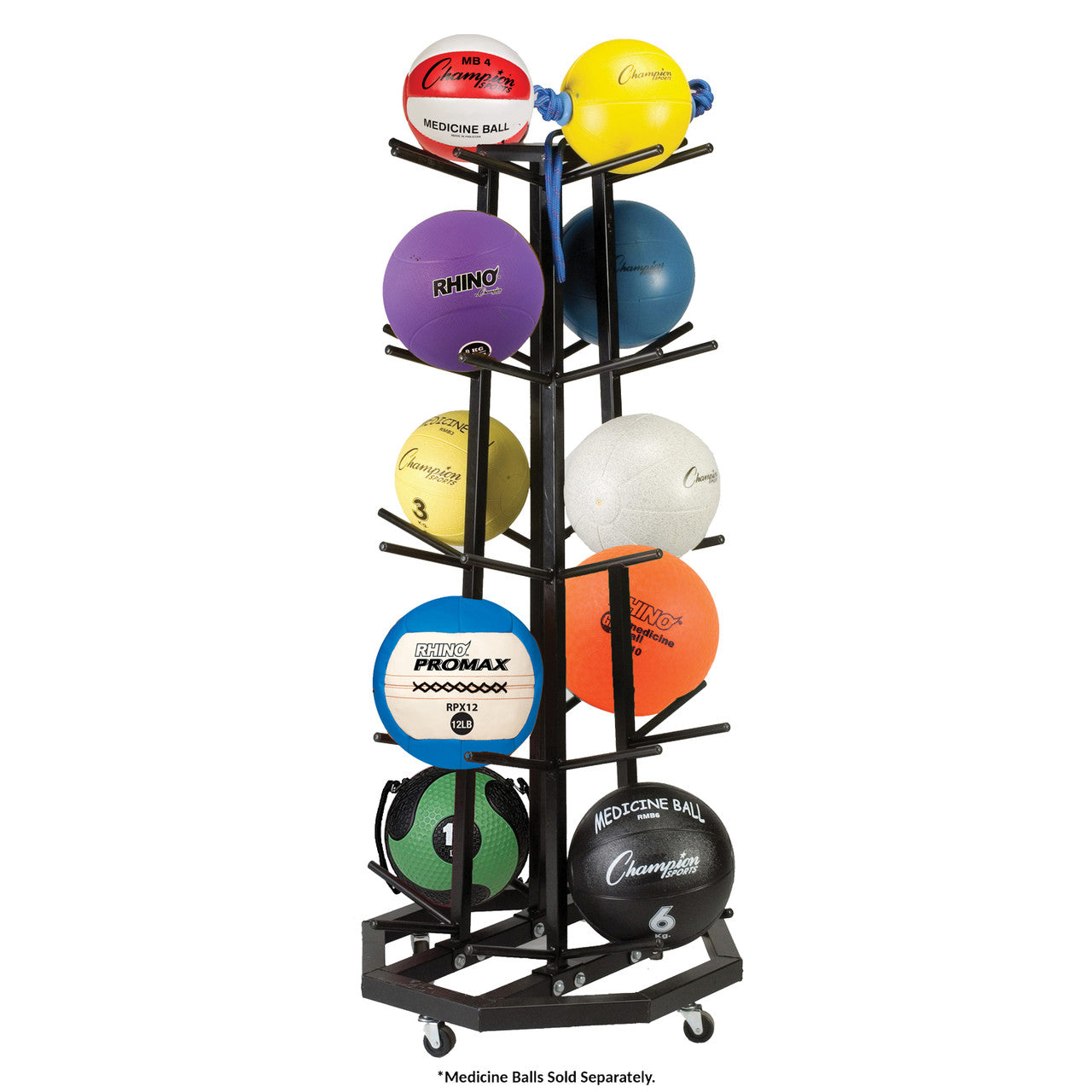 Deluxe Medicine Ball Rack