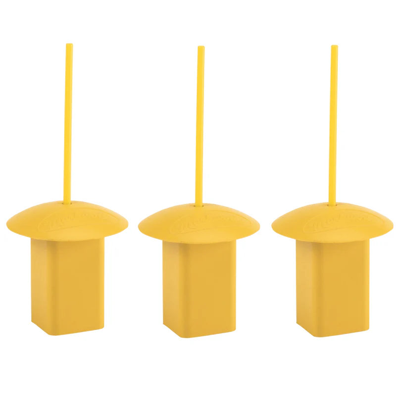 Markwort Yellow Baseplug With Yellow Indicator - 3 Pack