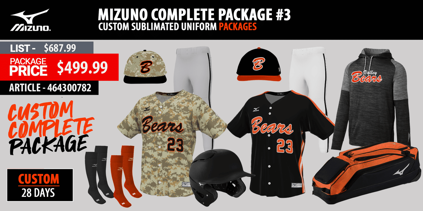 MIZUNO SUBLIMATED COMPLETE PACK #3