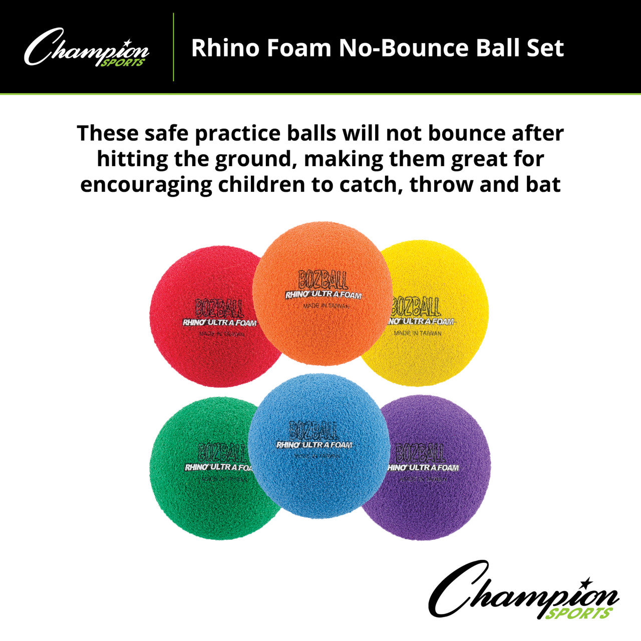 3.5 Inch Rhino Foam No Bounce Ball Set
