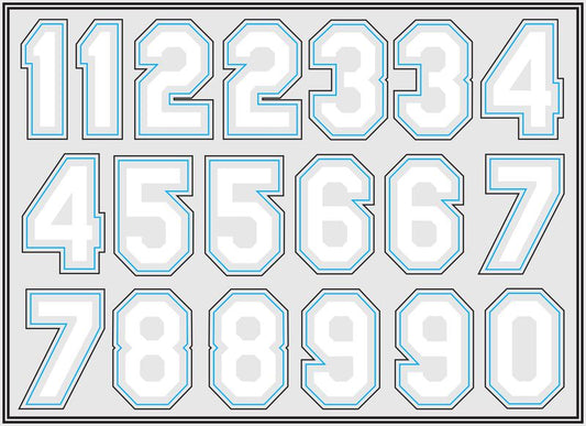 RAWLINGS NUMBER DECAL KIT