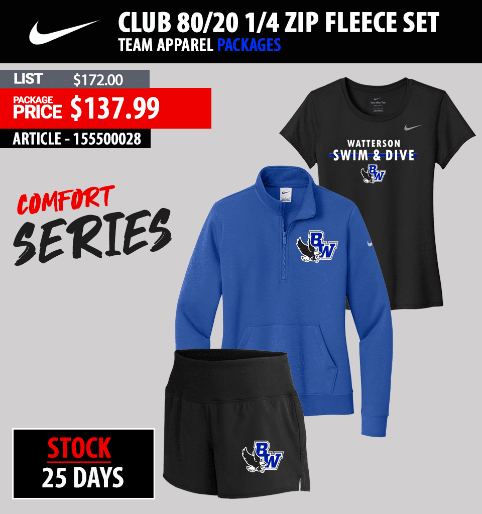 NIKE CLUB 80/20 1/4 ZIP FLEECE SET