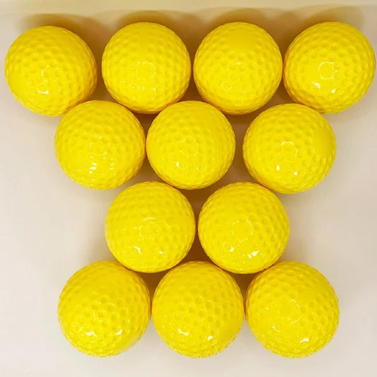 Markwort Pitching Machine Balls with Dimples - 9 Yellow - Dozen