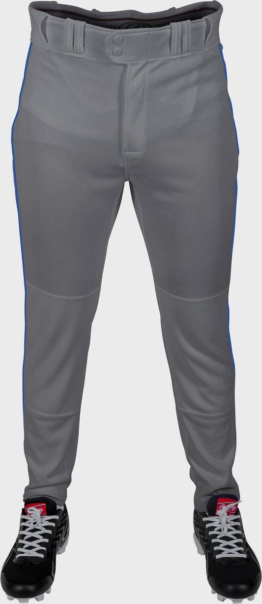 RAWLINGS ADULT PLATED PIPED PRO TAPER FIT PANT