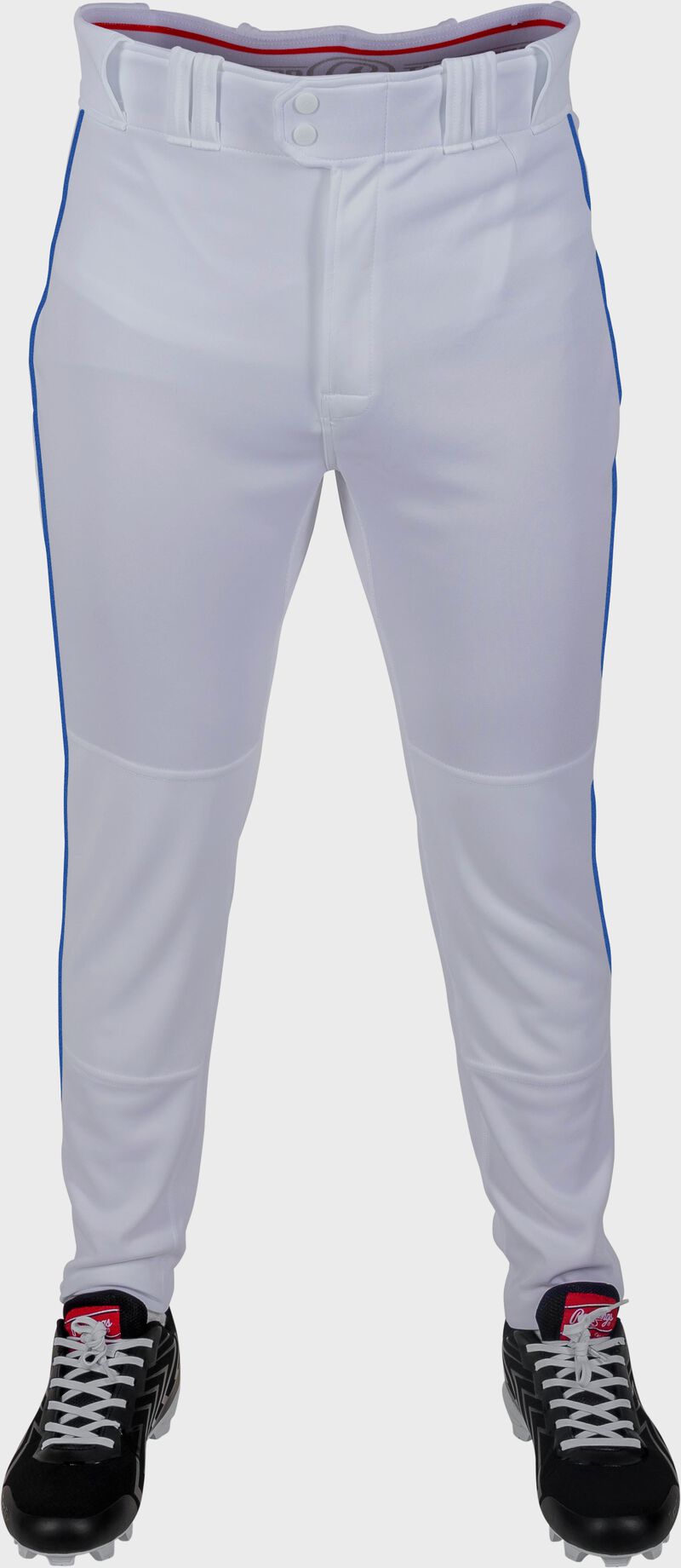 RAWLINGS ADULT PLATED PIPED PRO TAPER FIT PANT