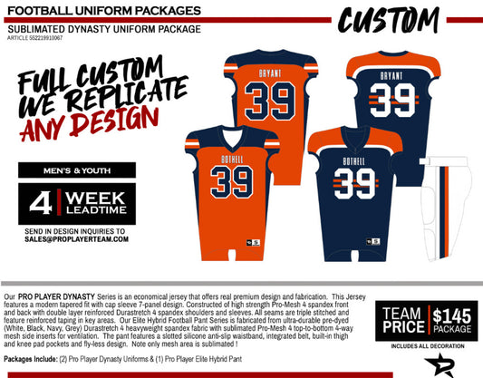 Pro Player Dynasty Series Custom H&A Package