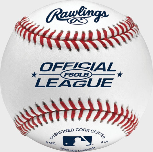 RAWLINGS FLAT SEAM OFFICIAL LEAGUE TOURNAMENT GRADE BASEBALL