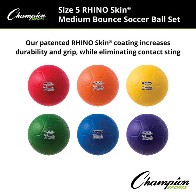 Rhino Skin Sting Free Size 5 Soccer Ball Set