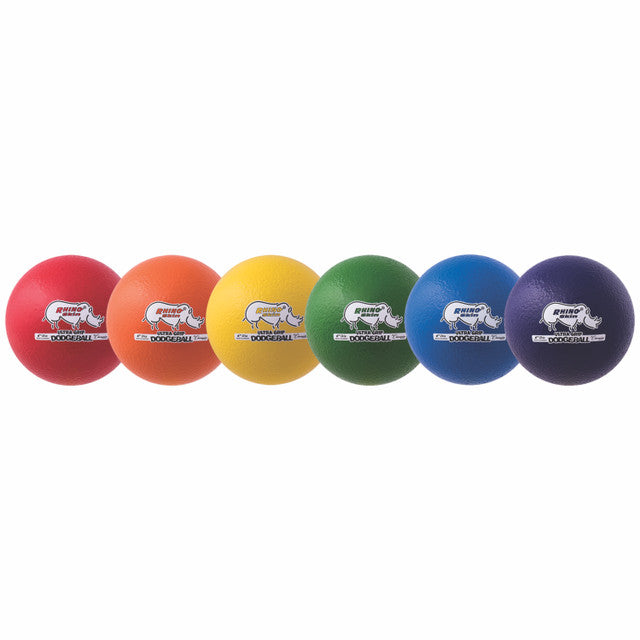 Rhino Skin® Low Bounce Ultra Grip Dodgeball Set