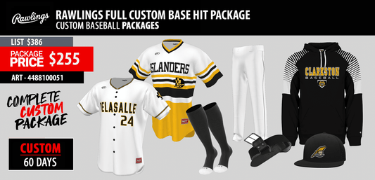 RAWLINGS BASE HIT SUBLIMATED COMPLETE PACKAGES