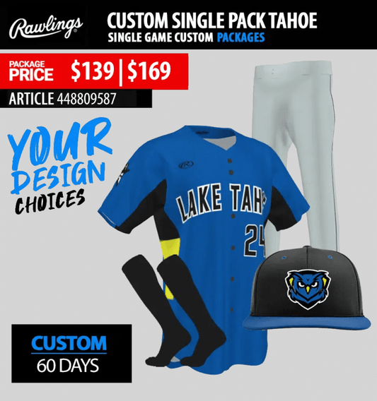 RAWLINGS SINGLE GAME SUBLIMATED COMPLETE PACKAGES