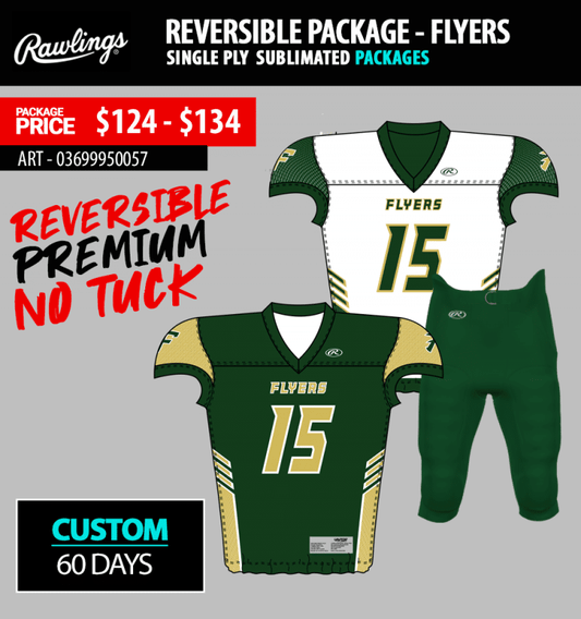 Reversible Flyers Single Ply Sublimated Package