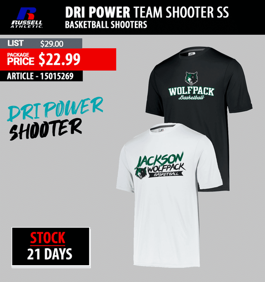 RUSSELL ATHLETIC DRI POWER TEAM SHOOTER SS