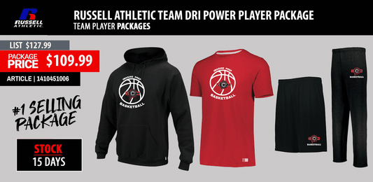 RUSSELL ATHLETIC DRI POWER PLAYER PACKAGE