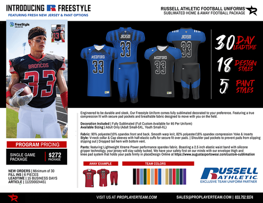 RUSSELL FREESTYLE CUSTOM SET