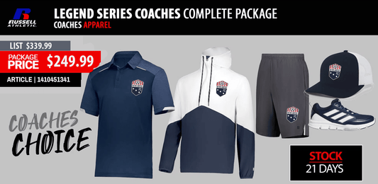 RUSSELL ATHLETIC LEGEND SERIES COACHES COMPLETE PACKAGE