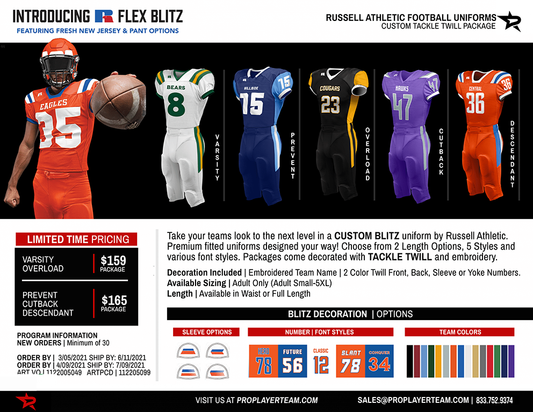 RUSSELL FREESTYLE REVERSIBLE COMPLETE PACKAGE