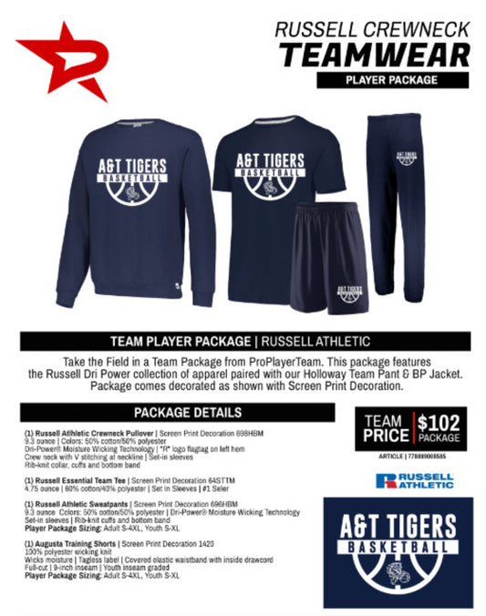 Russell Athletic Crewneck Player Package