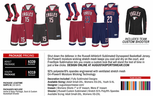 Russell Athletic Dynaspeed Home & Away Package