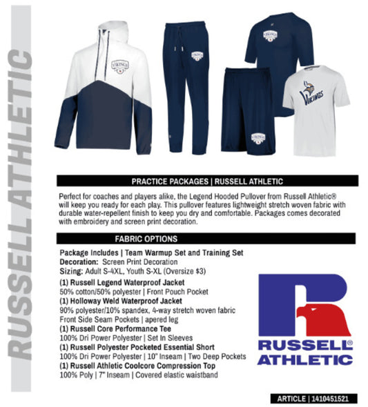 Russell Athletic Legend Waterproof Package