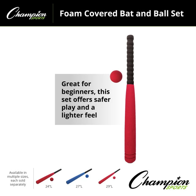 24" Foam Covered Bat and Ball