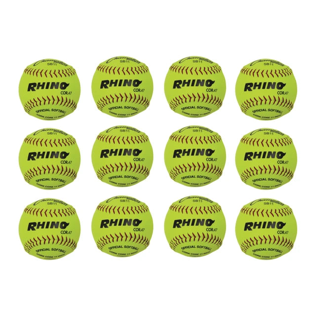 11" Synthetic Leather Cork Core Softball