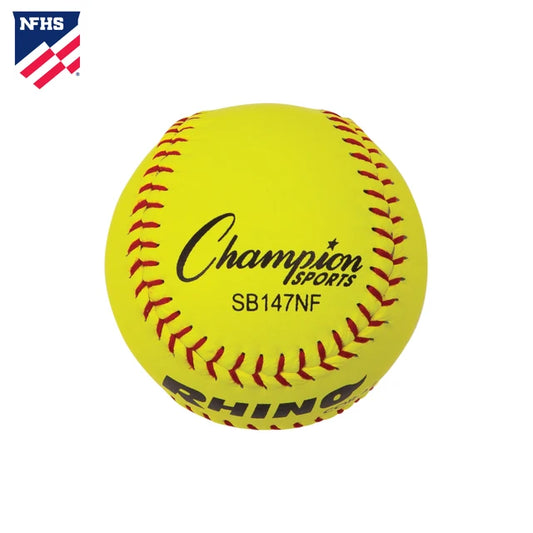 11" Leather Poly Core Softball, NFHS Approved